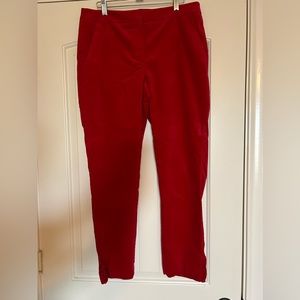 Talbots Red Velvet pants - Size 6